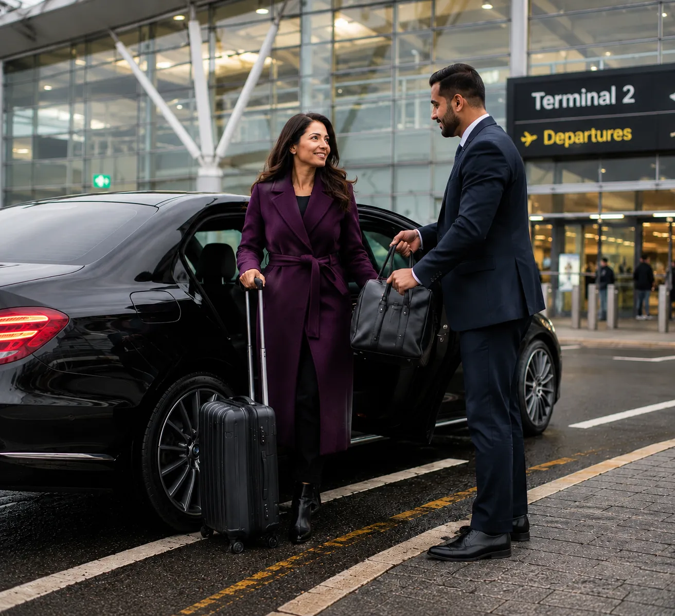 Blackpool to Manchester Airport private hire taxi