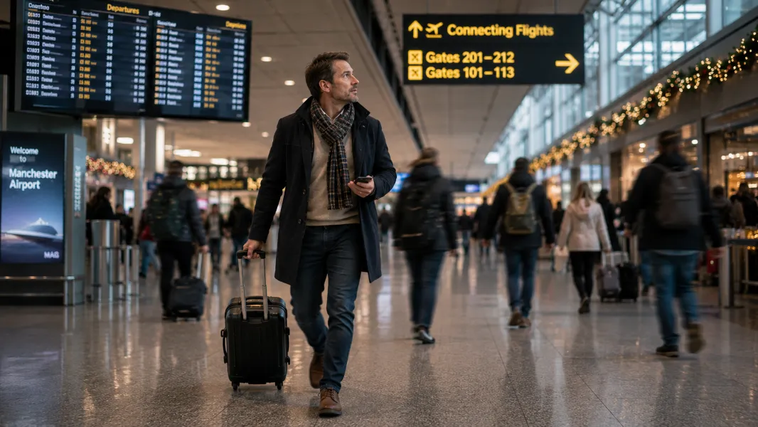 Christmas airport transfer advice for connecting flights
