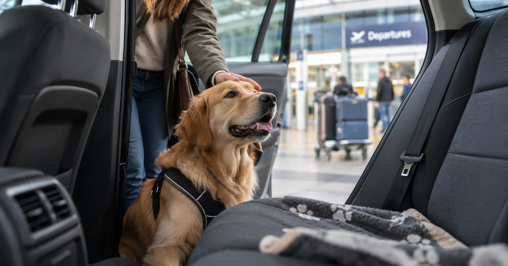 Dog-friendly taxis at Manchester Airport — will taxis take dogs?